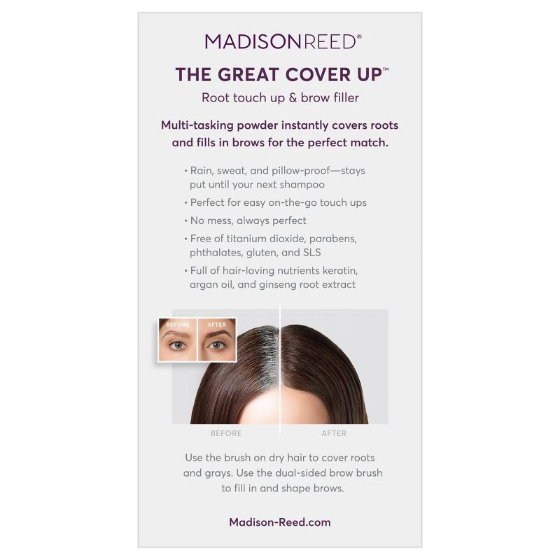 slide 6 of 7, Madison Reed Women's The Great Cover-Up Root Touch-Up Color - Ombra Dark Brown - 0.13oz - Ulta Beauty, 0.13 oz