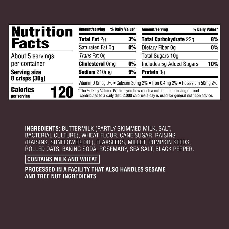 slide 4 of 4, Raisin and Rosemary Mini Artisanal Crisps - 5.3oz - Good & Gather™, 5.3 oz