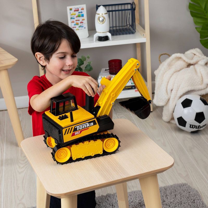 slide 2 of 8, Tonka Classics - Excavator: Non-Powered Construction Vehicle, Gross & Social Skills, Indoor/Outdoor Toy by Hasbro, 1 ct