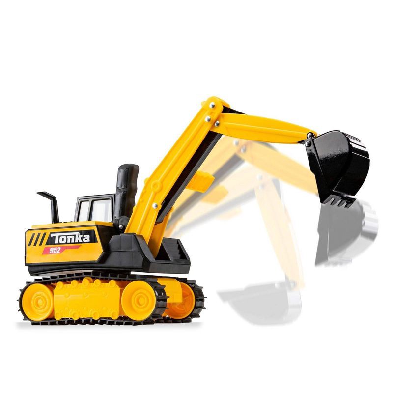 slide 3 of 8, Tonka Classics - Excavator: Non-Powered Construction Vehicle, Gross & Social Skills, Indoor/Outdoor Toy by Hasbro, 1 ct