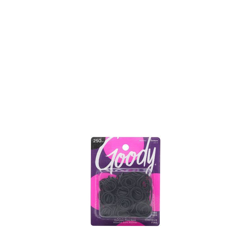 slide 1 of 6, Goody Women's Classic Polybands - Black - 250ct, 250 ct