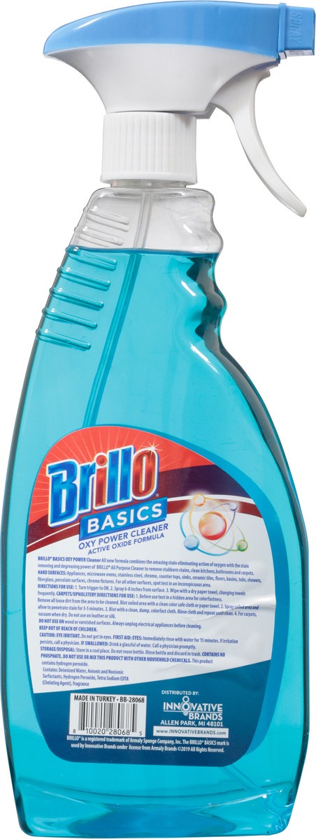 slide 5 of 9, Brillo Basics Oxy Power Cleaner, 22 oz