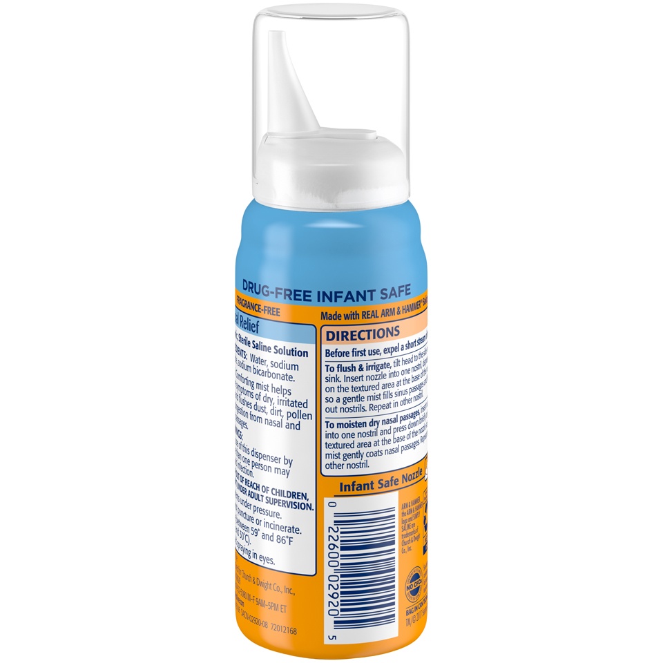 slide 2 of 4, Arm & Hammer Simply Saline Sesame Street Nasal Relief Baby Nasal Mist, 1.5 fl oz