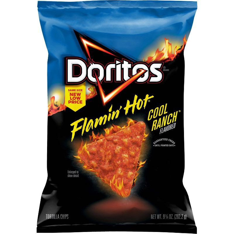 slide 1 of 6, Doritos Flamin' Hot Cool Ranch Tortilla Chips - 9.25oz, 9.25 oz