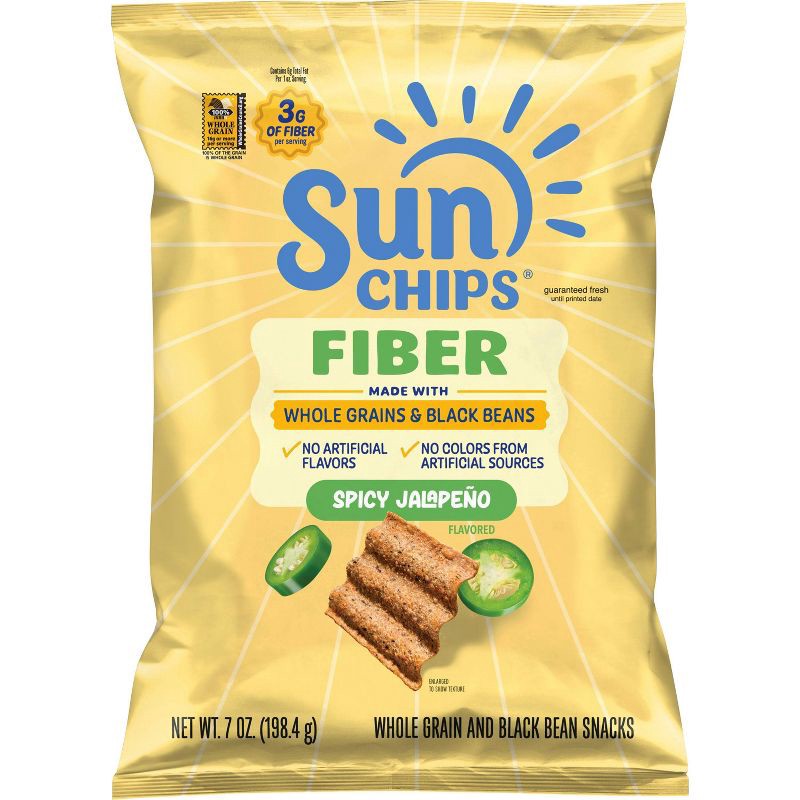 slide 1 of 5, SunChips Fiber Spicy Jalapeno - 7oz, 7 oz