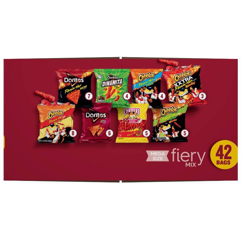 slide 7 of 8, Frito-Lay Variety Pack Fiery Mix - 42ct, 42 ct, 42 oz