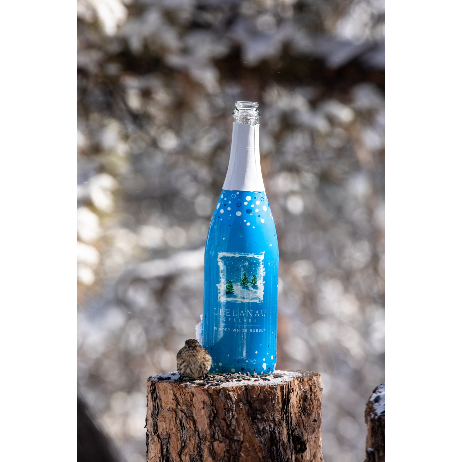 slide 6 of 6, Leelanau Cellars Winter White Bubbly, 750 ml