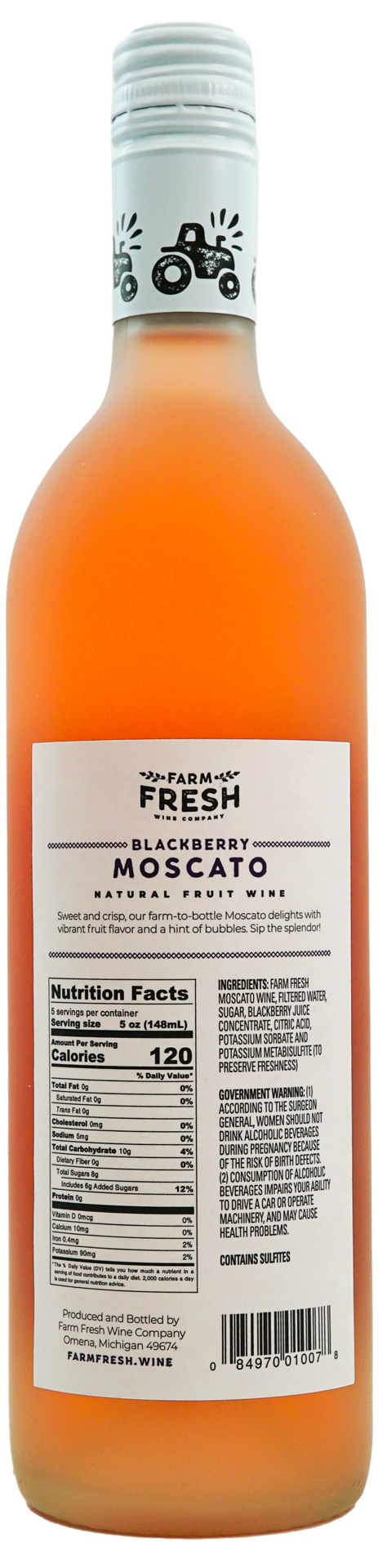 slide 17 of 21, Farm Fresh Blackberry Moscato, 750 ml