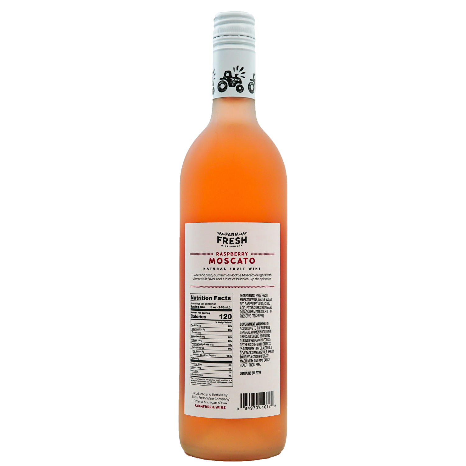 slide 6 of 7, Farm Fresh Raspberry Moscato, 750 ml, 750 ml