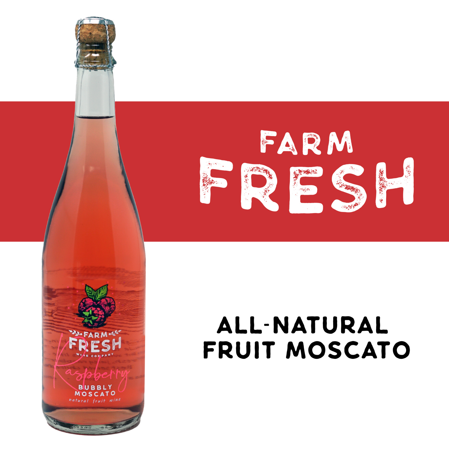 slide 1 of 5, Leelanau Cellars Farm Fresh Raspberry Bubbly Moscato - 750ml Bottle, 750 ml