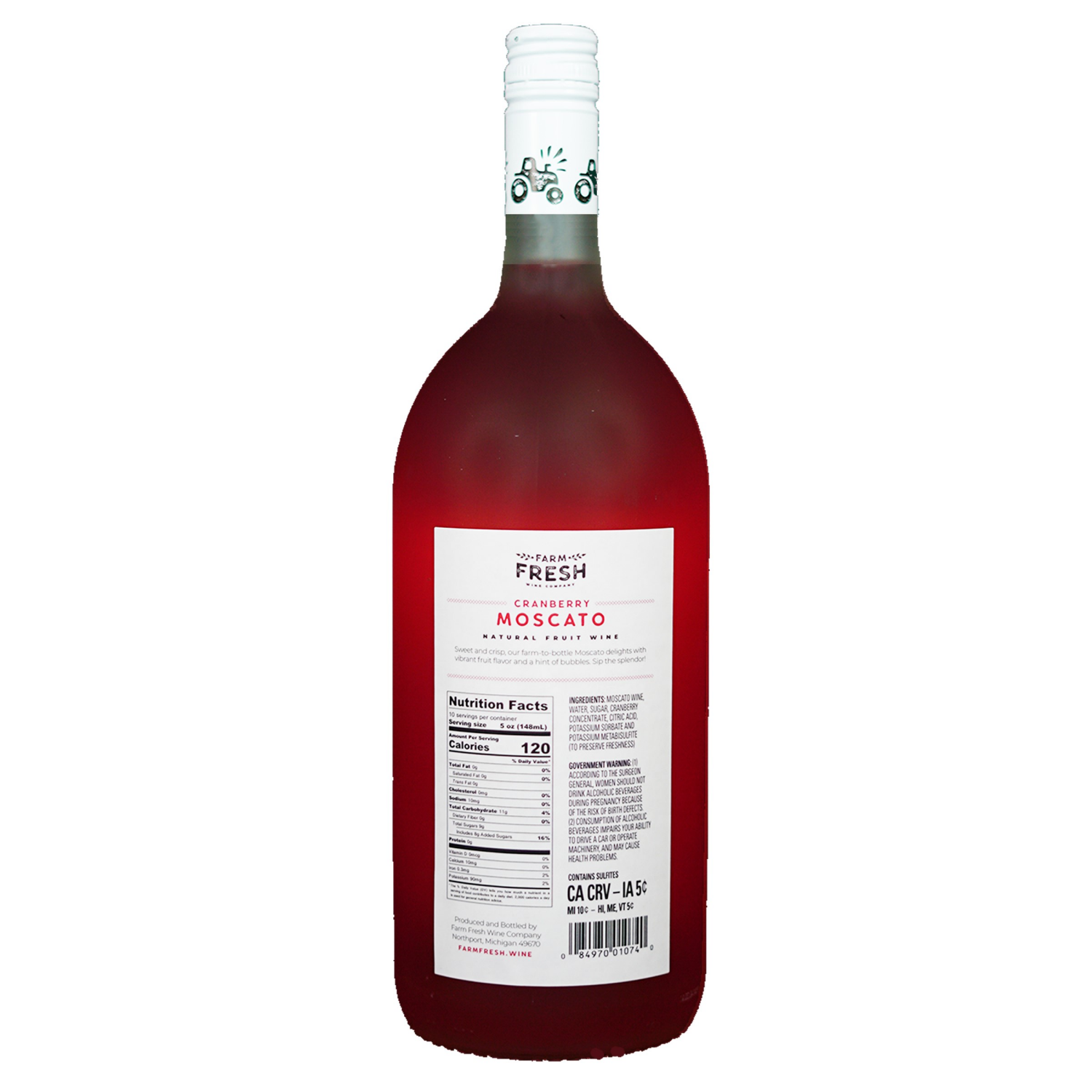 slide 2 of 5, Farm Fresh Cranberry Moscato, 1.5 liter