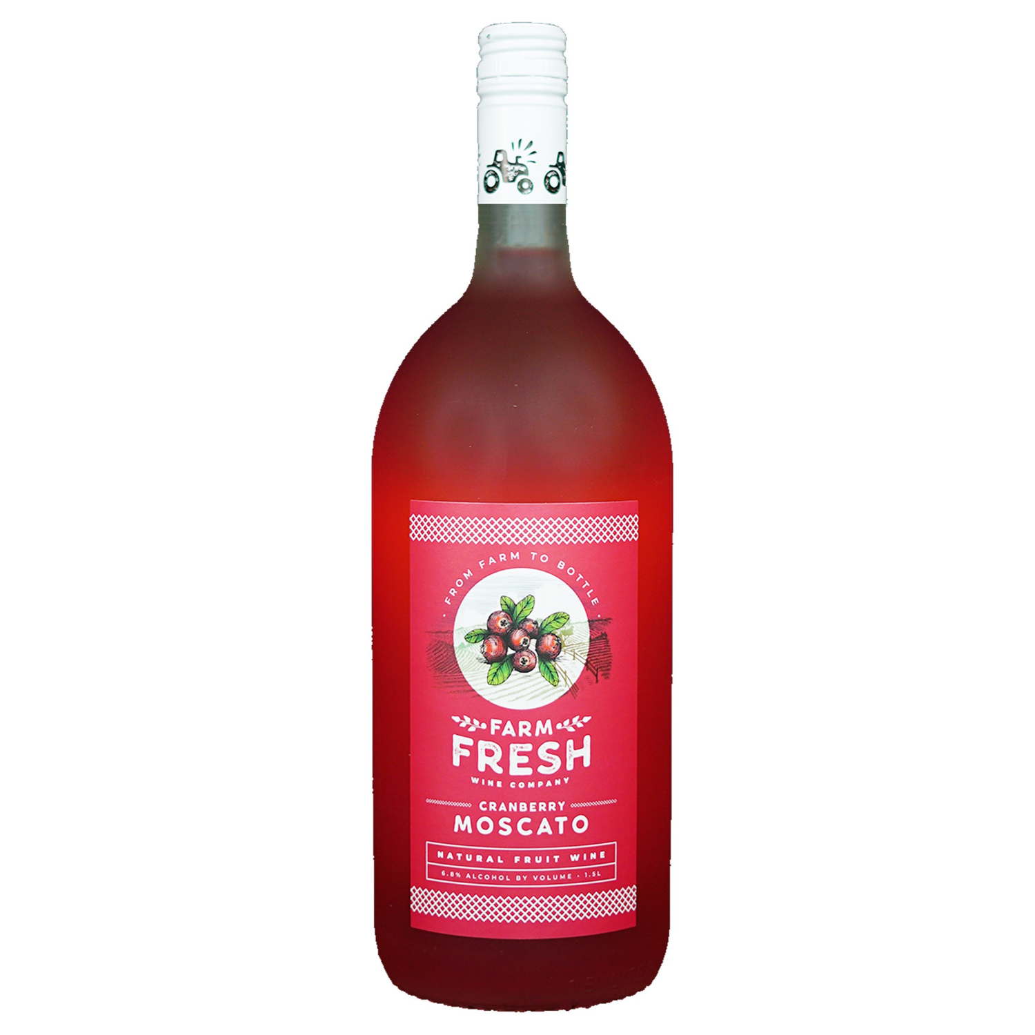 slide 4 of 5, Farm Fresh Cranberry Moscato, 1.5 liter
