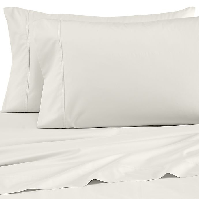slide 1 of 1, Wamsutta Dream Zone Percale 500-Thread-Count King Pillowcases - Ivory, 2 ct