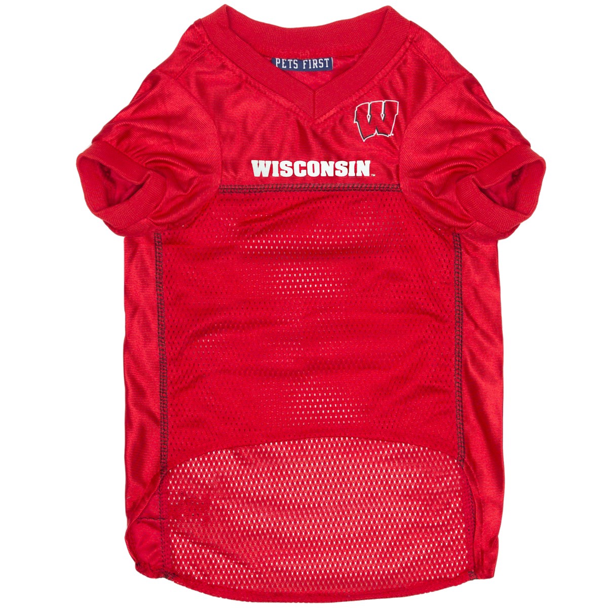 slide 2 of 2, Pets First Wisconsin Mesh Jersey, Medium, MED