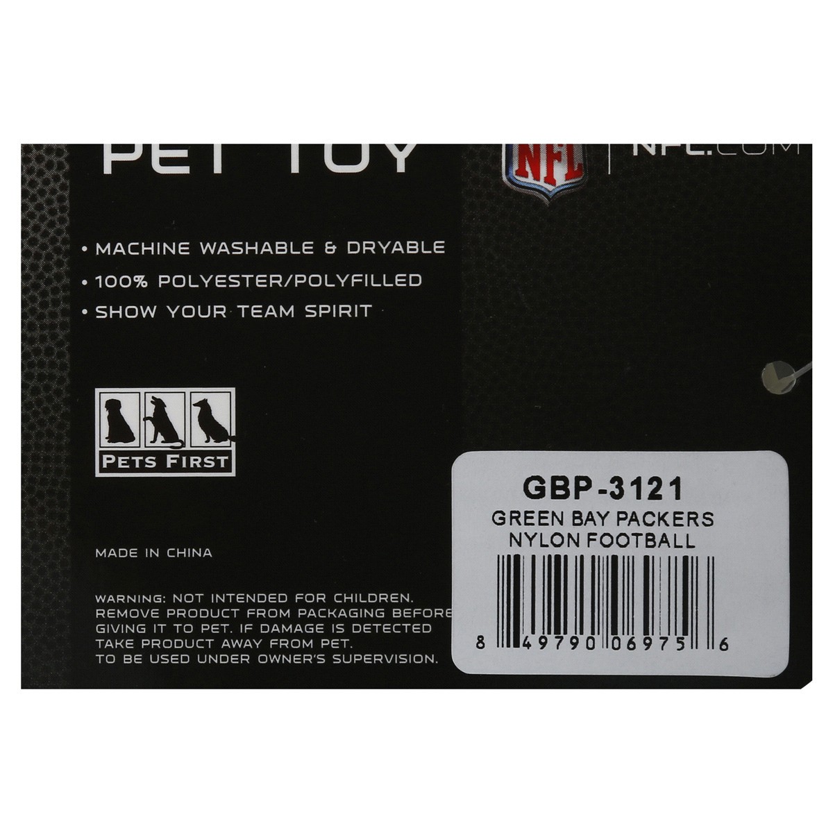 slide 2 of 2, NFL Green Bay Packers Nylon Football, 1 ct