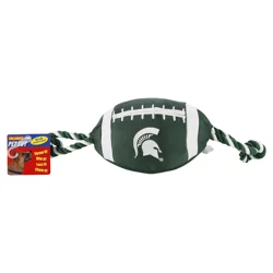 NCAA Michigan State Spartans Nylon Football Dog Toy