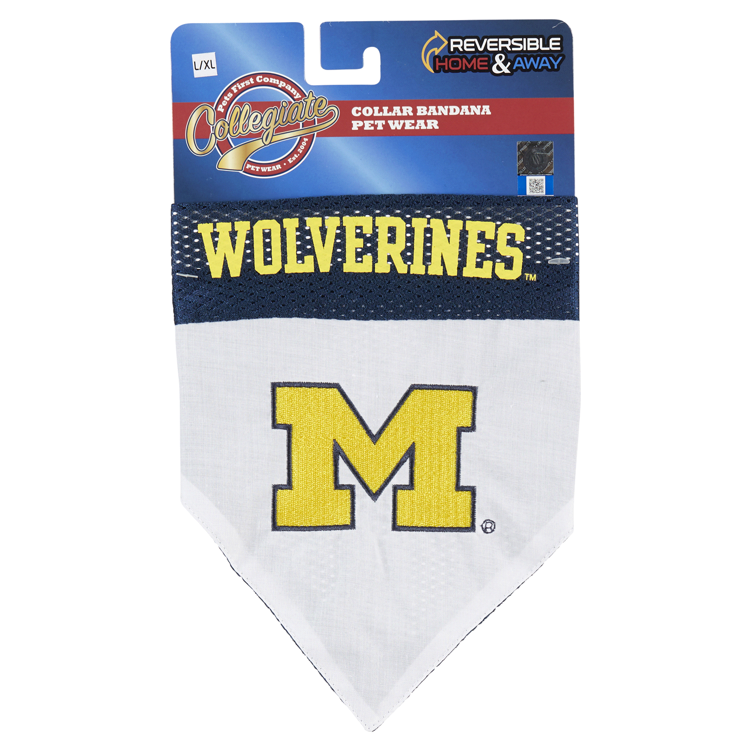 slide 1 of 2, Michigan Brand Michigan Dog Bandana L/XL, LG/XL