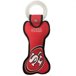 NFL San Francisco 49Ers PET GIFT BOX with 2 Licensed DOG TOYS, 1