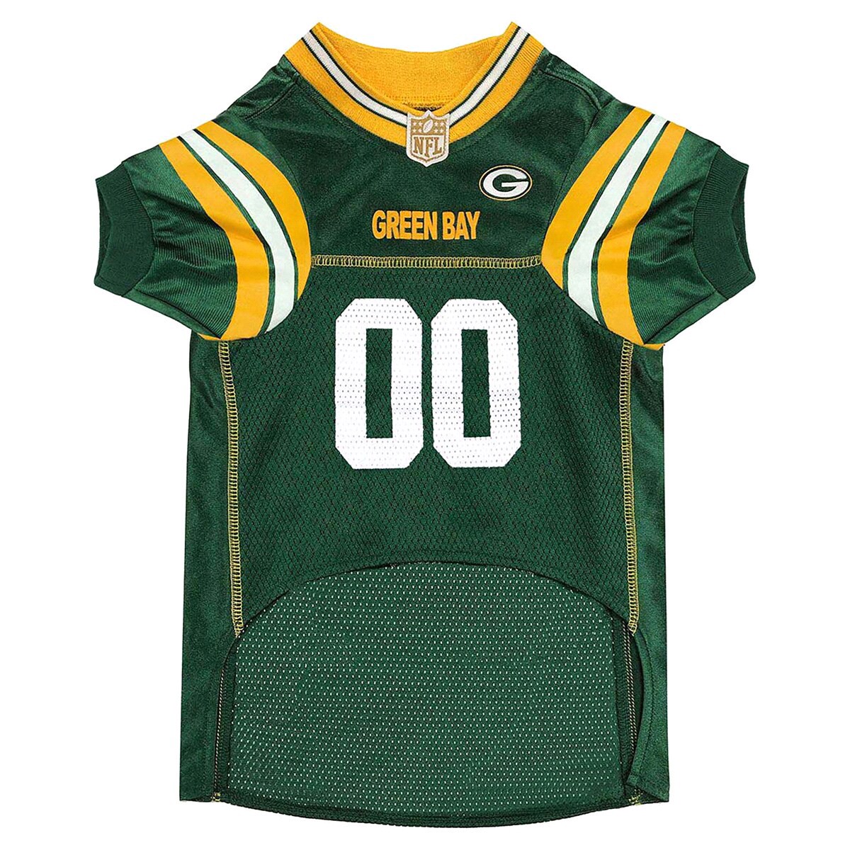 slide 2 of 2, Green Bay Packers Pet Mesh Jersey, X Small, XS