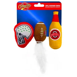 Ohio State 3 Pc Cat Nip Toy Set