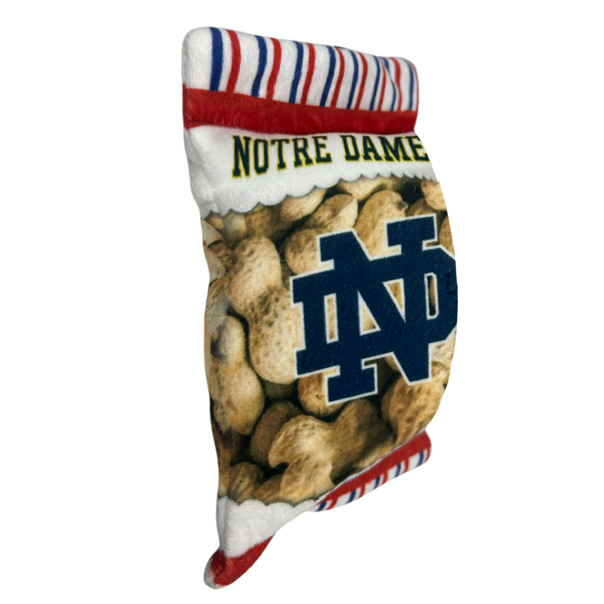 slide 2 of 2, Notre Dame Peanut Bag Dog Toy, 1 ct