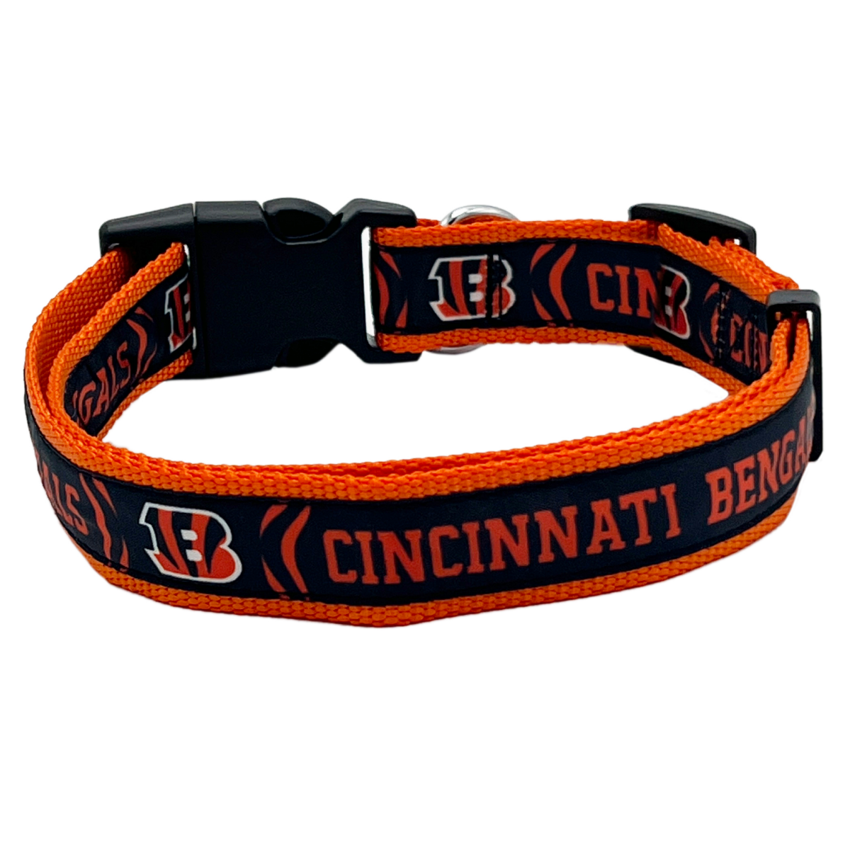 slide 2 of 2, Cincinnati Bengals Satin Collar Md, MED