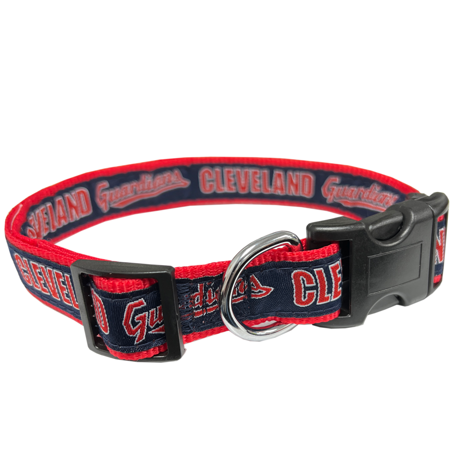 slide 1 of 1, A + D Cleveland Guardians Adj Pet Collar 1 LG, One Size