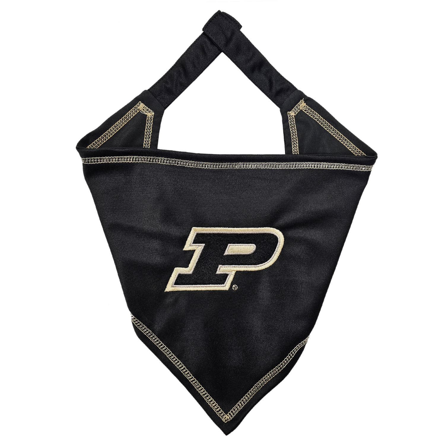 slide 1 of 2, Purdue Tie Around Bandana S/M, Sm-Med
