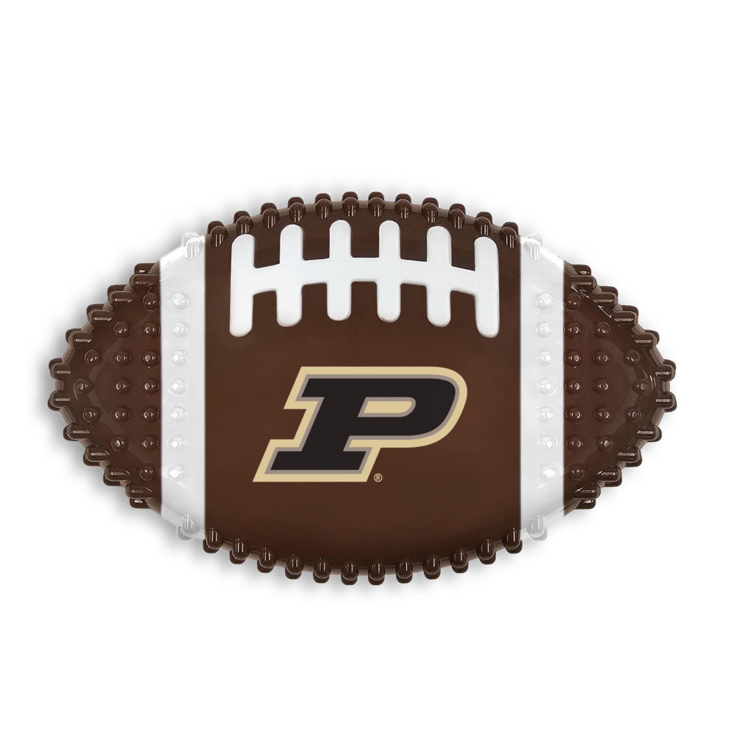 slide 1 of 2, Purdue Hard Nylon Football Chew Toy, 1 ct