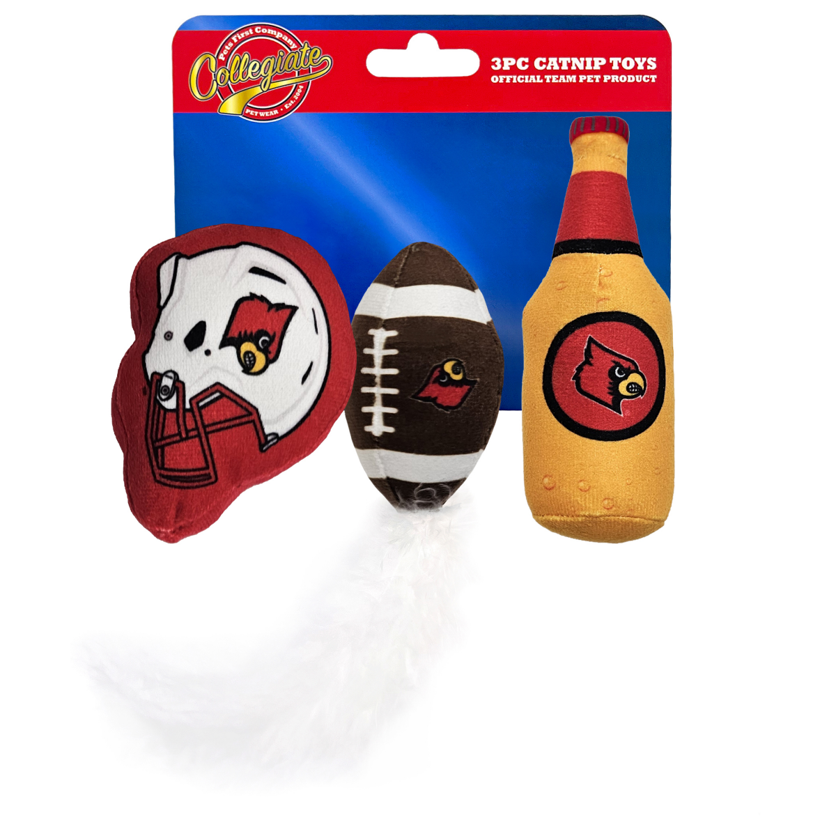 slide 2 of 2, Louisville 3 Pc Cat Nip Toy Set, 3 ct