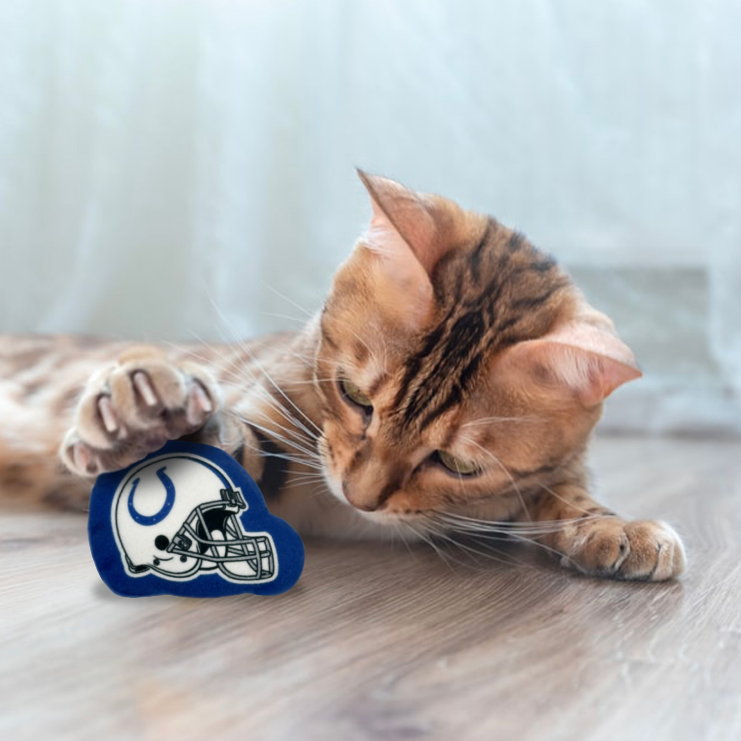 slide 2 of 2, Indianapolis Colts 3 Pc Cat Nip Toy Set, 3 ct