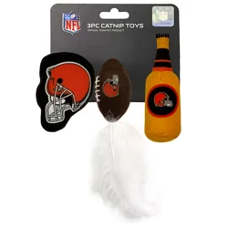 Cleveland Browns 3pc Cat Nip Toy Set