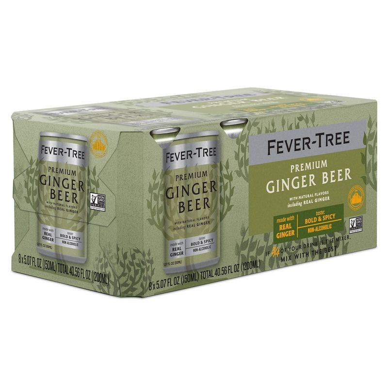 slide 2 of 5, Fever-Tree Ginger Beer- 8pk/150ml Cans, 8 ct; 150 ml