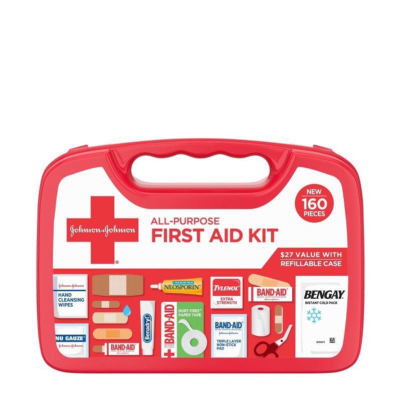 slide 1 of 10, Band-Aid First Aid Kit - 160ct, 160 ct