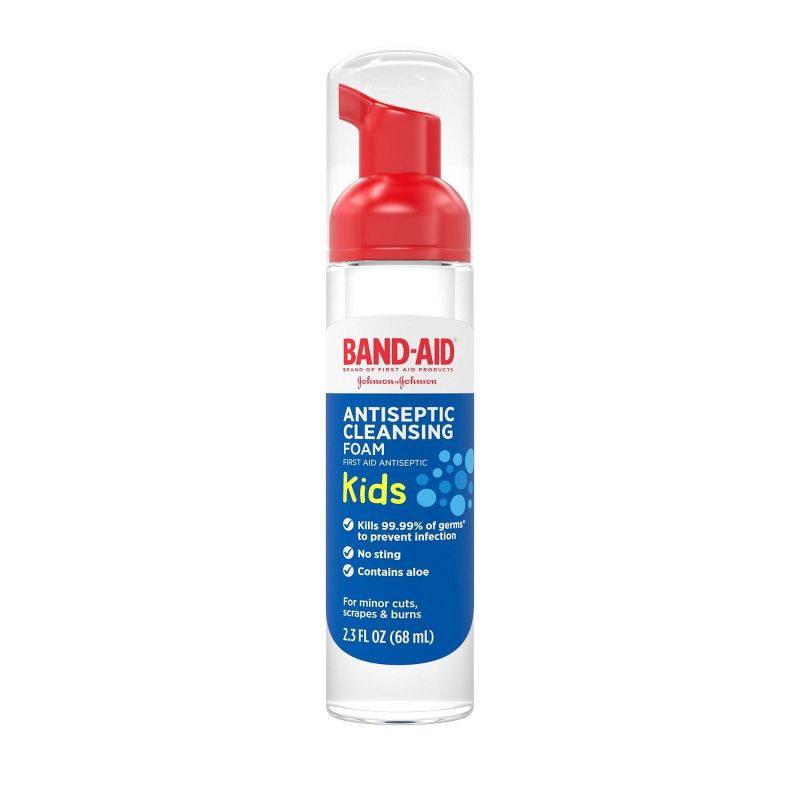 slide 1 of 6, Band-Aid Kids' Antiseptic Cleansing Foam - 2.3 fl oz, 2.3 fl oz