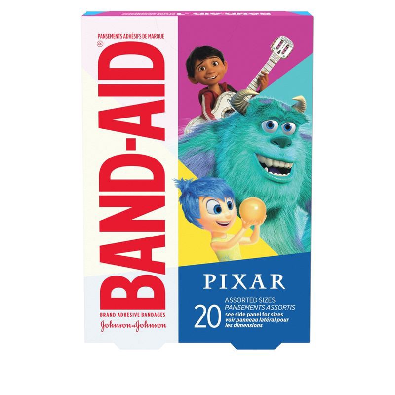 slide 2 of 8, Band-Aid Pixar Mash-up Bandages - 20ct, 20 ct