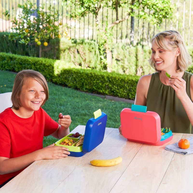 slide 2 of 7, Bentgo Pop Leakproof Bento-Style Lunch Box with Removable Divider-3.4 Cup - Navy Blue/Chartreuse, 1 ct