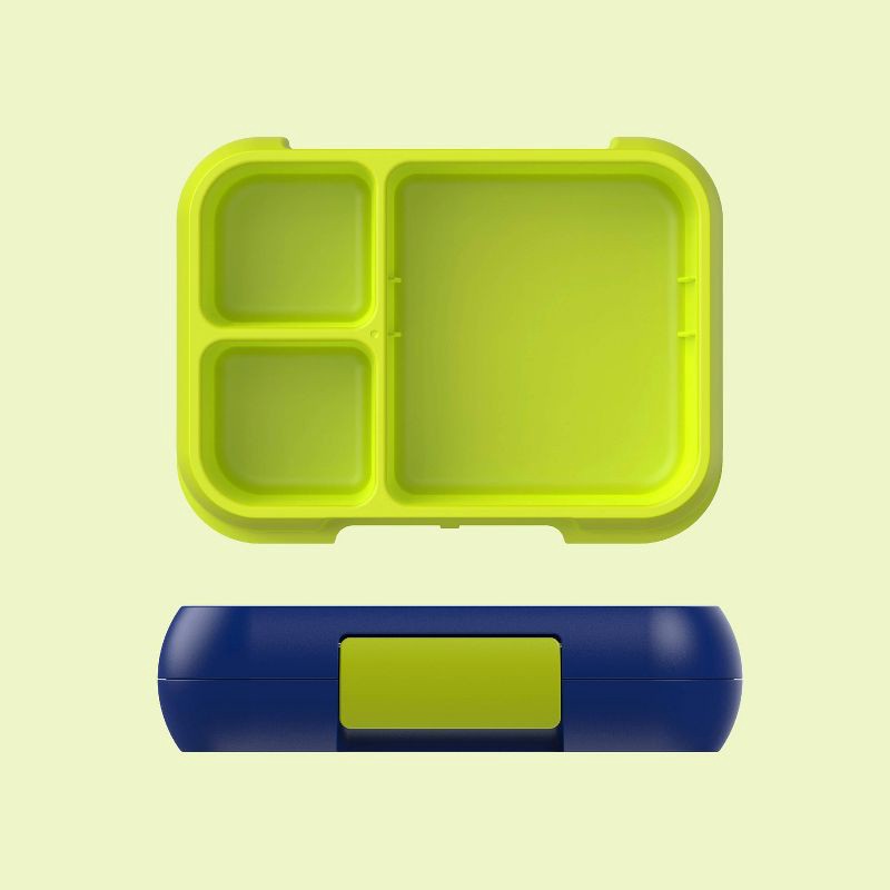 slide 6 of 7, Bentgo Pop Leakproof Bento-Style Lunch Box with Removable Divider-3.4 Cup - Navy Blue/Chartreuse, 1 ct