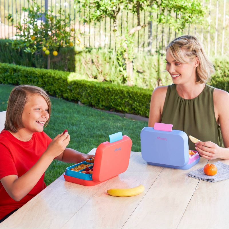 slide 2 of 7, Bentgo Pop Leakproof Bento-Style Lunch Box with Removable Divider-3.4 Cup - Periwinkle/Pink: Kids Lunchbox, BPA-Free, 1 ct