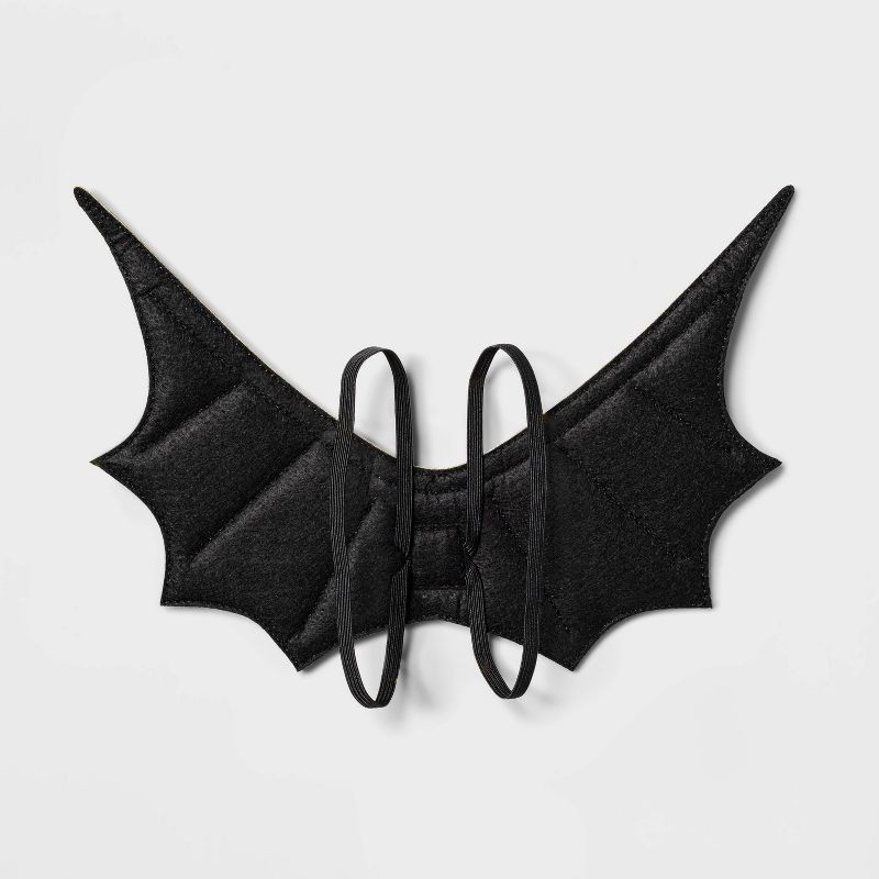 slide 3 of 4, Glitter Wings Halloween Cat Costume Black - Boots & Barkley™, 1 ct