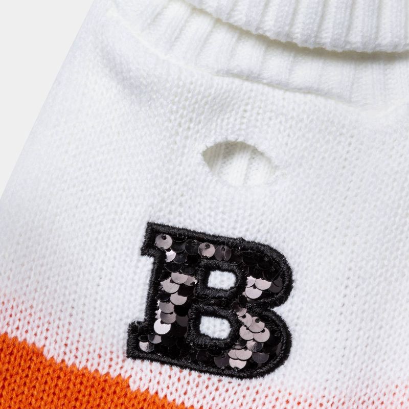 slide 4 of 5, Candy Corn Boo Halloween Dog and Cat Sweater - S - Boots & Barkley™, 1 ct