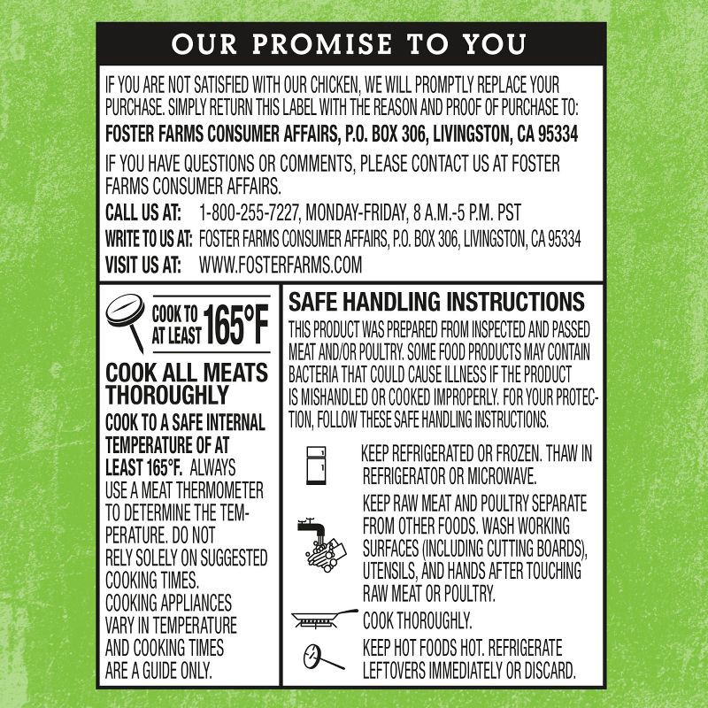slide 4 of 10, Foster Farms No Antibiotics Ever Boneless Skinless Chicken Breasts - 1.25-2.5lbs - price per lb, per lb