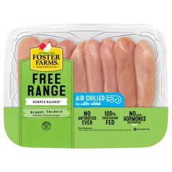 Foster Farms No Antibiotics Ever Boneless Skinless Chicken Breast Tenders - 1-2lbs - price per lb