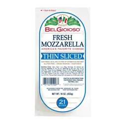 BelGioioso Fresh Mozzarella Cheese Thin Sliced Log - 16oz