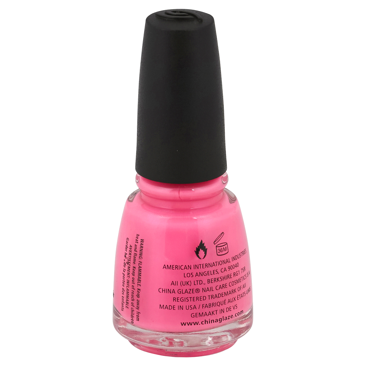 slide 3 of 4, China Glaze Nail Lacquer, Pink Voltage, 14 ml