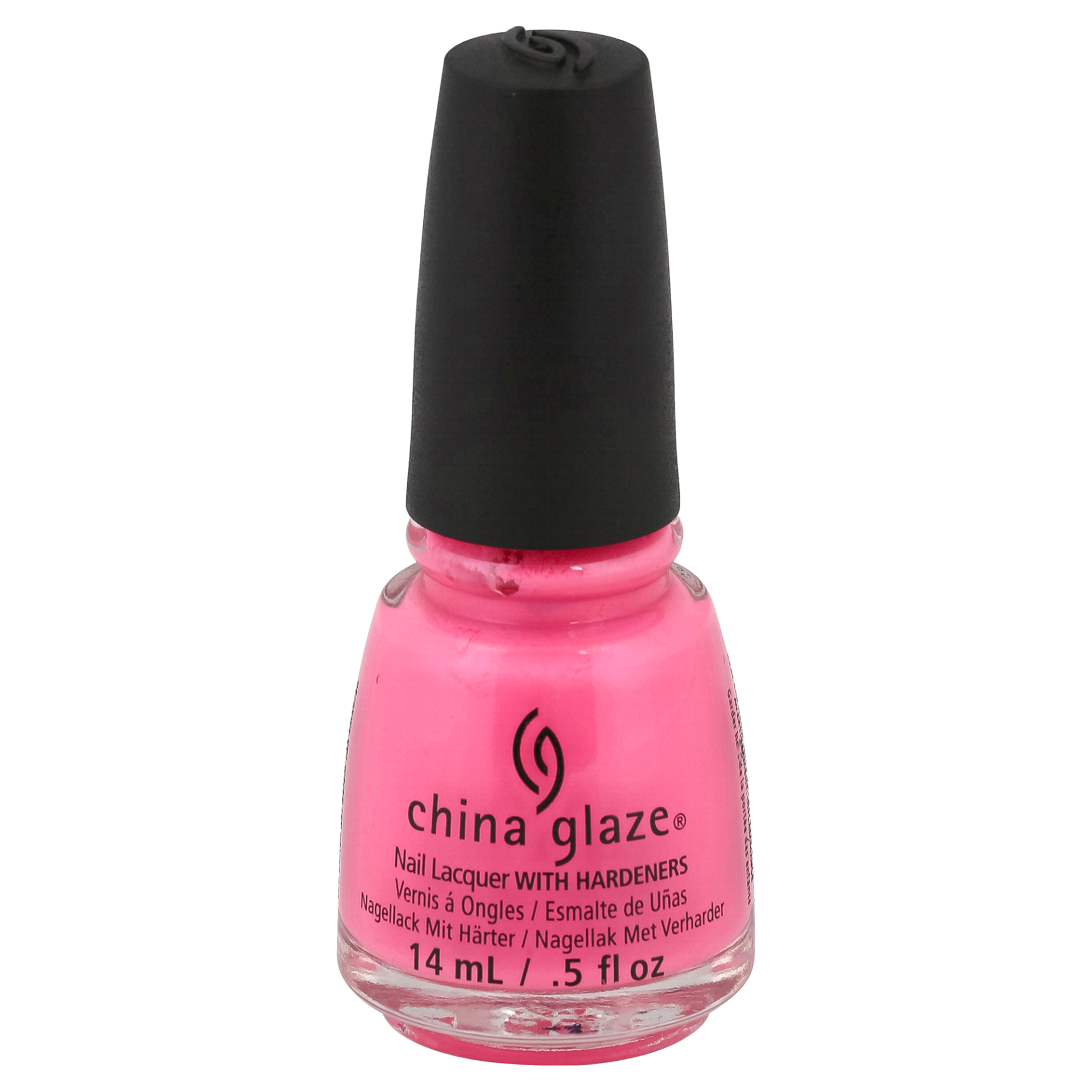 slide 1 of 4, China Glaze Nail Lacquer, Pink Voltage, 14 ml