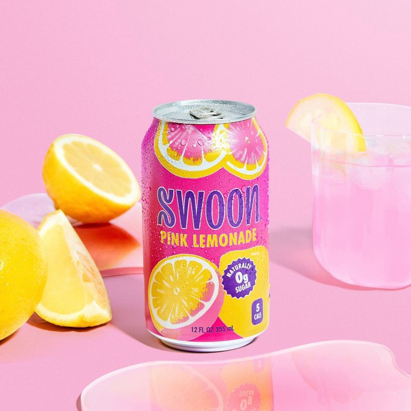 slide 2 of 5, Swoon Sugar Free Pink Lemonade - 4pk/12 fl oz Cans, 4 ct; 12 fl oz