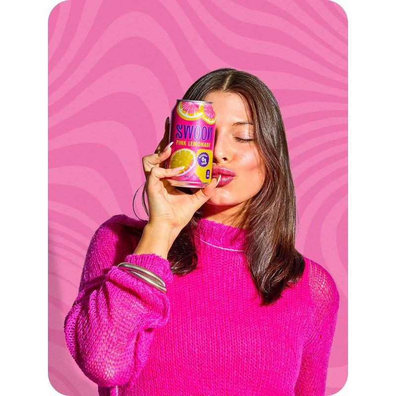 slide 4 of 5, Swoon Sugar Free Pink Lemonade - 4pk/12 fl oz Cans, 4 ct; 12 fl oz