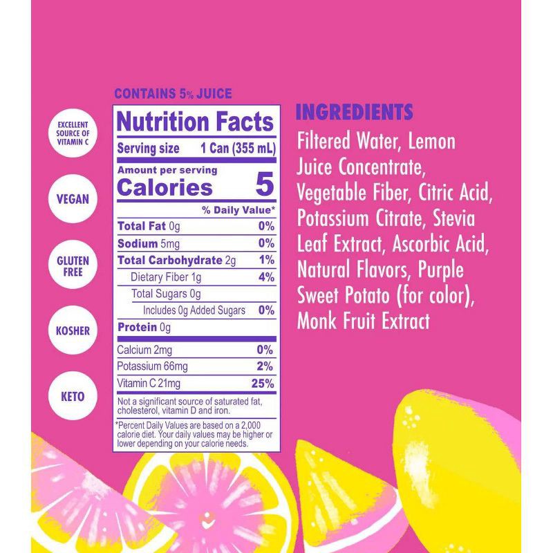 slide 5 of 5, Swoon Sugar Free Pink Lemonade - 4pk/12 fl oz Cans, 4 ct; 12 fl oz