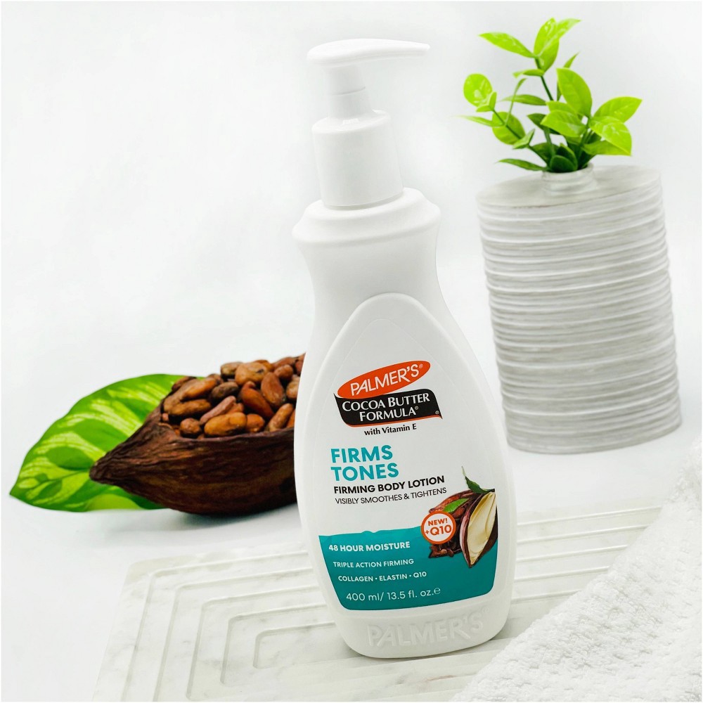 slide 5 of 6, Palmer's Cocoa Butter Formula Firms Tones Firming Body Lotion, 13.5 fl oz